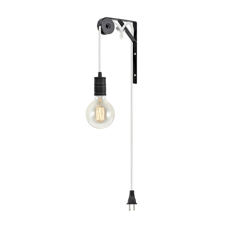 Otelia 1 - Light Single Pendant, Matte Black/White