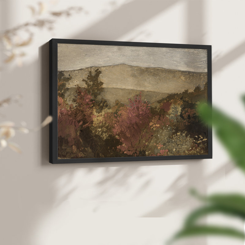 Paysages rétro-DCII - reproduction encadrée - réarmable, Noir, H 16 po x l 20 po