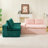 Pink&Green Turtle Velvet Double Chaise Lounge Multifunctional Lazy Sofa-843493908