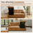 91''W Chenille Convertible L-Shaped Sectional Sofa Bed With Storage Two Pillows-886932033
