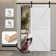 MDF Barn Door Easy Assembly -Solid Slab Covered with Water-Proof PVC Surface with Hardware Kit