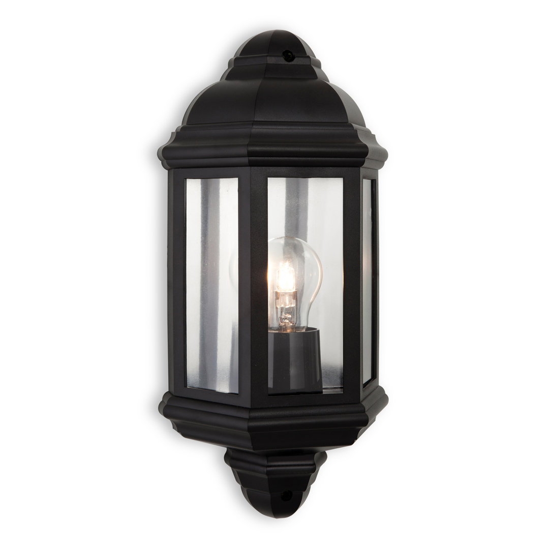 Park Matte Black 36cm H Outdoor Wall Lantern