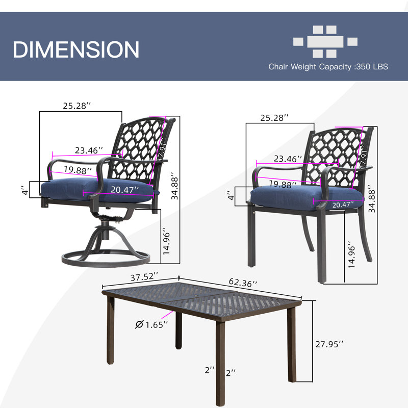 350 - Person Patio Conversation Set with Cushions