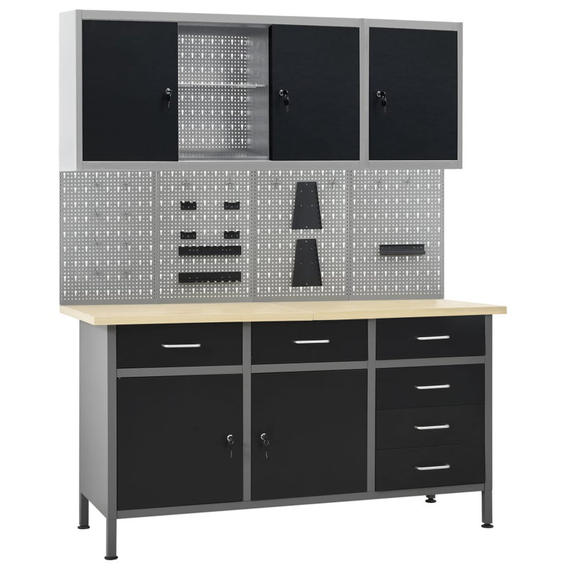 7 Piece Metal Complete Storage System