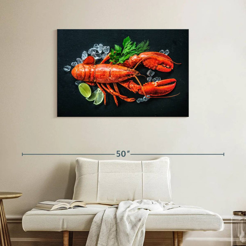 Homard rouge Yarlin, H 26 po x l 39 po