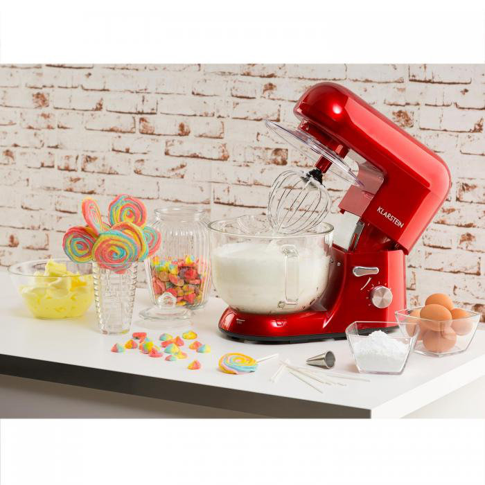 Klarstein Bella 5.2L Stand Mixer, Red