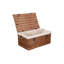 Double Steamed Rope Handled Wicker Storage Trunk