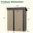 Outdoor 5 ft. W x 3 ft. D Material Storage Shed-91585454
