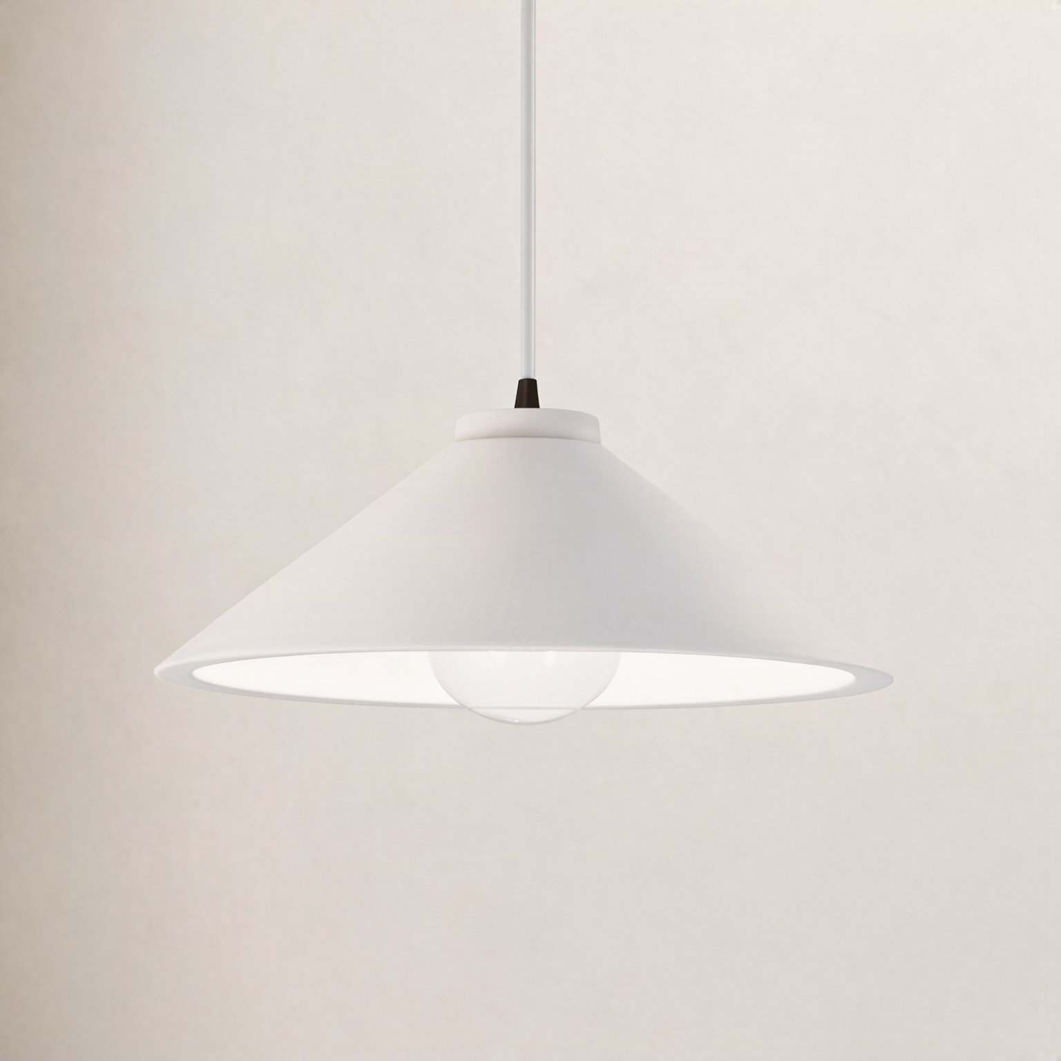 Leni Dimmable Cone Single Light Pendant, Antique Gold, Dark Bronze