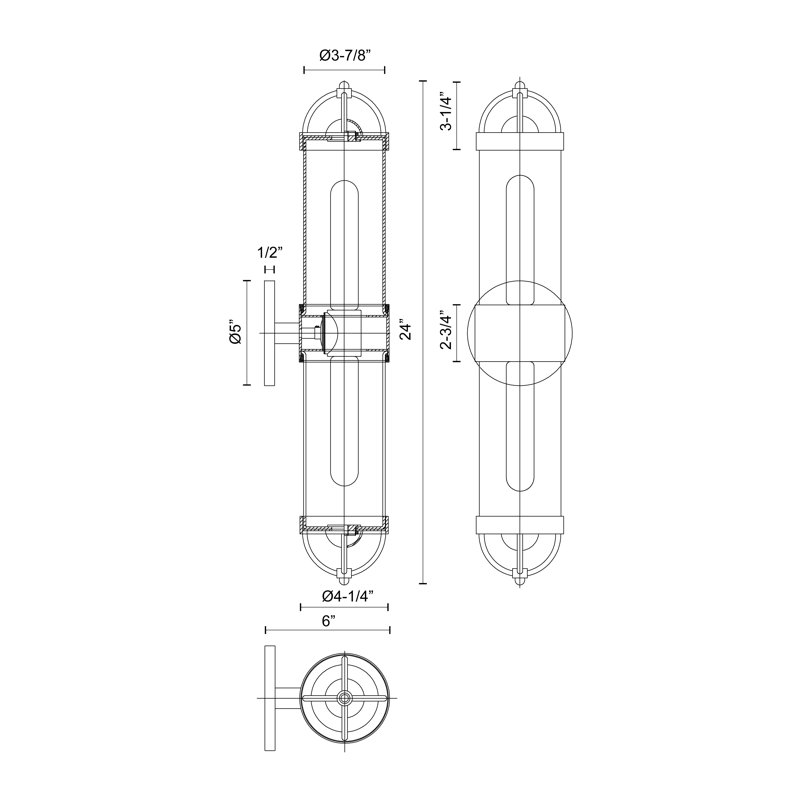 Lancaster 2 - Light Bath Bar, Brushed Brass