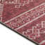 Tapis rouge / blanc tissé à la machine Anazia-199816745