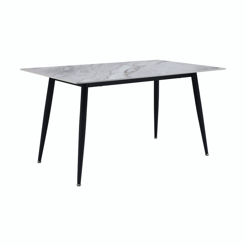 Kiylee Stone Top Metal Base Dining Table