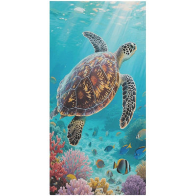 Serviette de plage en microfibre à séchage rapide, 36 x 72 po