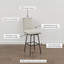  Tabouret de bar et de comptoir pivotant Donato-1212777209-1212777211
