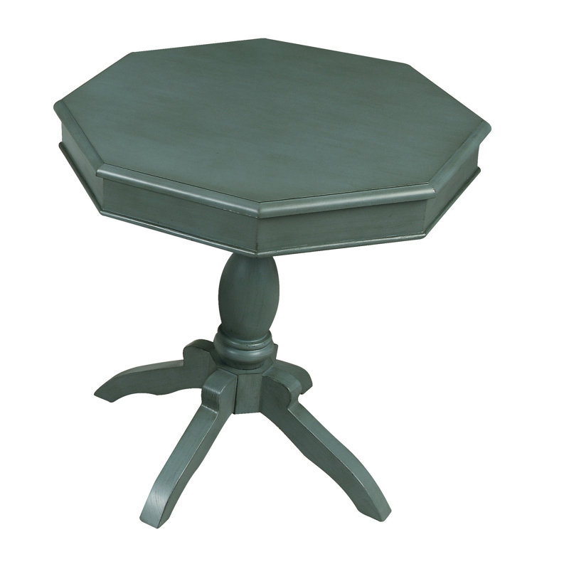 Mukai End Table, Antique Teal