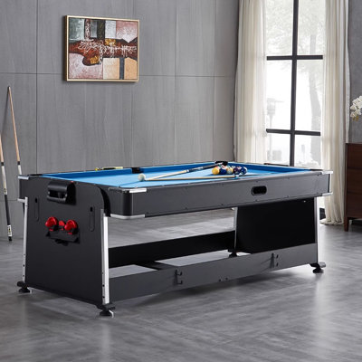 4-in-1 Multi Game Table Includes Billiards, Table Tennis,Air Hockey Table & Dining Table