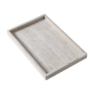 Natural Travertine Rectangular Tray 15" x 10" x 1.2"