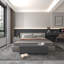 Polyester Blend Upholstered Storage Bench