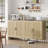 Rattan Buffet Cabinet with Storage,Adjustable Shelves-1708656114