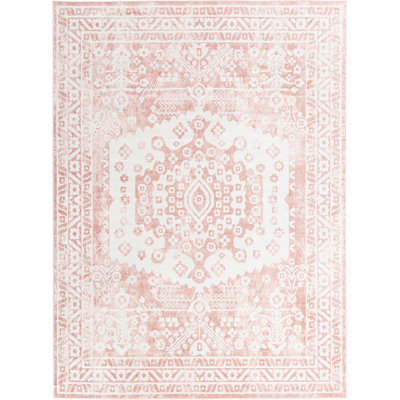 Tapis contemporain rouge clair 9 couleurs Micsunel