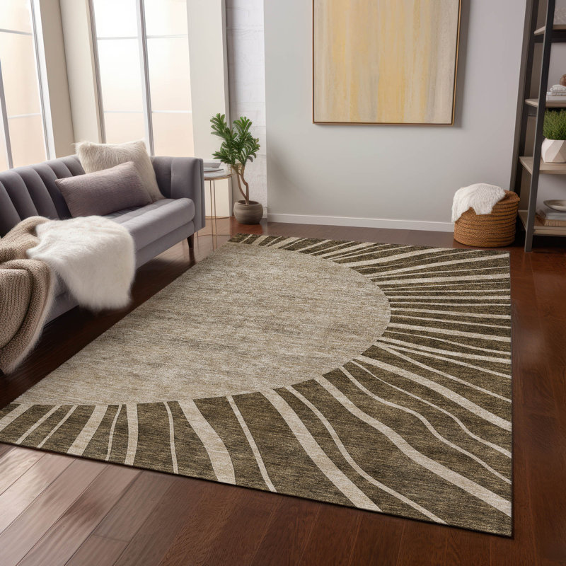 Tapis intérieur / extérieur Ayush, Rectangle 2 pi 6 po x 3 pi 10 po