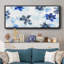 Blue Gossamer Garden - Toile avec cadre en V-110587286