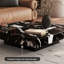 Table basse carrée en marbre de style luxueux-1525009528
