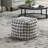 Modern Square Pouf Patterned Fabric Upholstered Ottoman, Non-Slip Floor Pouf For Versatile Seating And Comfort-793225218
