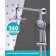 7-Spray Multifunction 1.8 GPM Round Wall Bar Shower Kit With Fixed Shower Head And Hand Shower