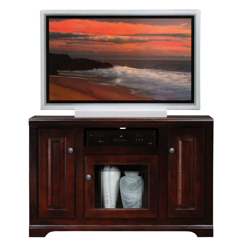 Unfinished TV Stand, Glass, European Ivory