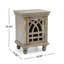 Table de chevet en bois gris antique