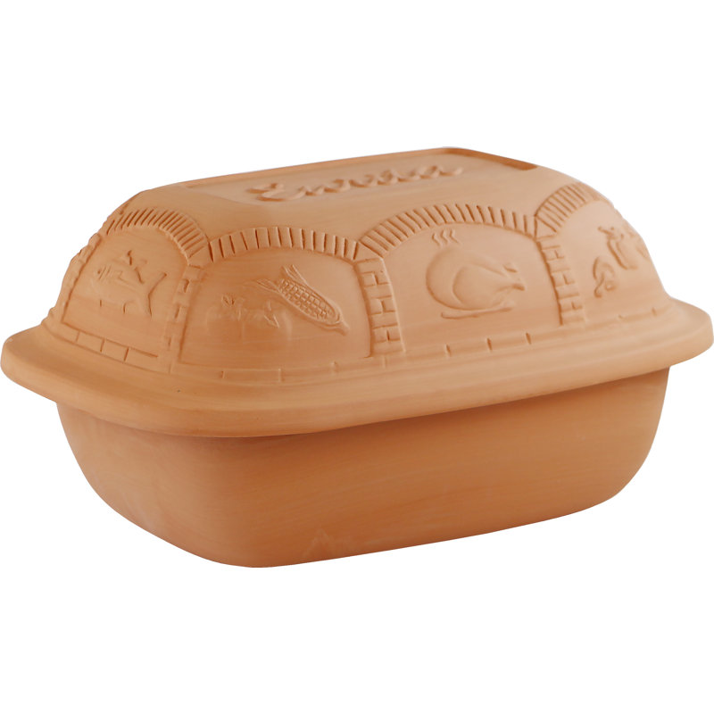 Eurita 4 Quart Non-Stick Terracotta Clay Roaster