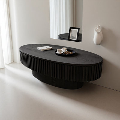 Table basse 47 po ovale avec rangement