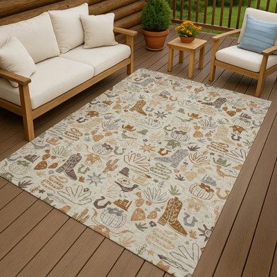 Machine Washable Indoor/Outdoor Chantille ACN2512 Kids Rug