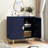 Shenade 31.7'' Modern Sideboard Buffet Cabinet with 2 Decorative Embossed Pattern Doors-1528400911