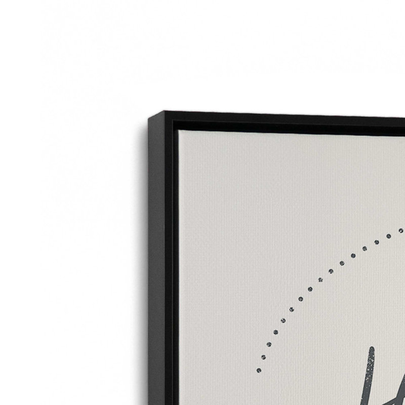 «Hot Cocoa», reproduction sur toile dans un satin, Cadre noir, H 12,75 po x l 18,75 po x P 1,75 po