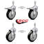 Ensemble de roulettes 5 pouces 5mm-101371768