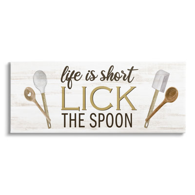 «Lick The Spoon Kitchen on Canvas» par Kim Allen, reproduction