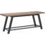 Banc de rangement en bois rustique industriel