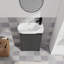 Meuble-lavabo autoportant de 23 po avec lavabo, idéal pour les petites salles de bain-1296394667