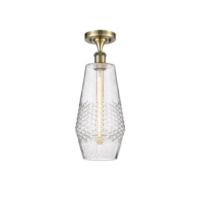 Alza Glass Semi Flush Mount