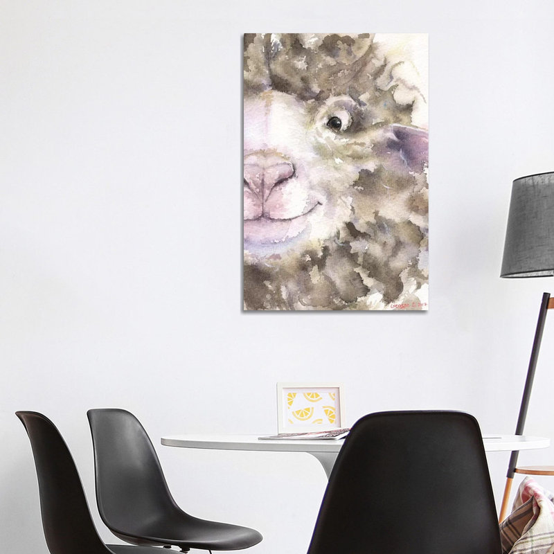 Sheep 1 Piece Wrapped Canvas Wall Art, 101.6cm H x 66.04cm W