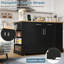 138 cm W Kitchen Island with-1843926507