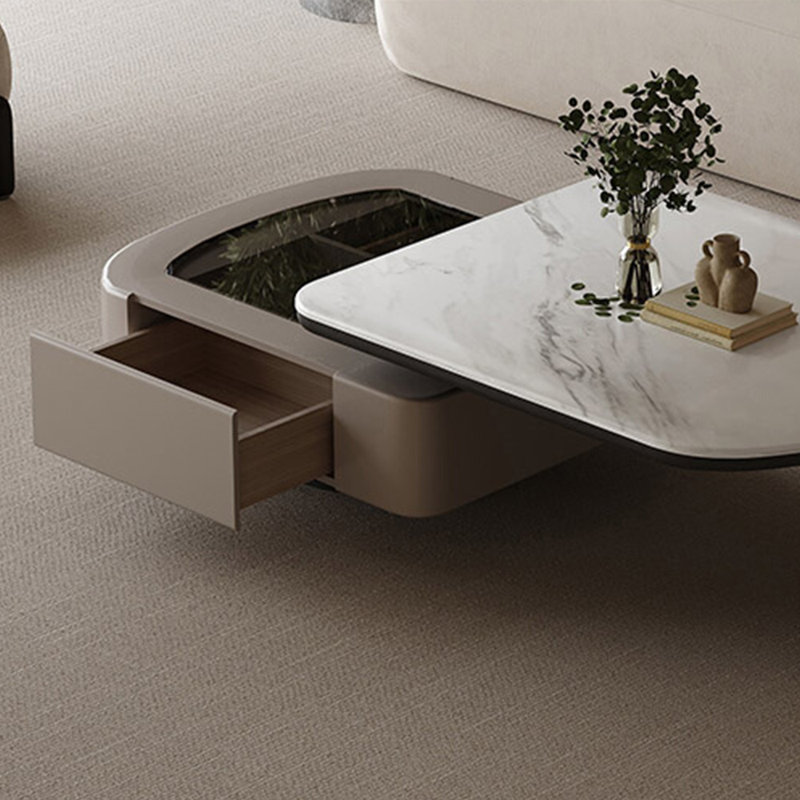 Italian minimalist rotating end table