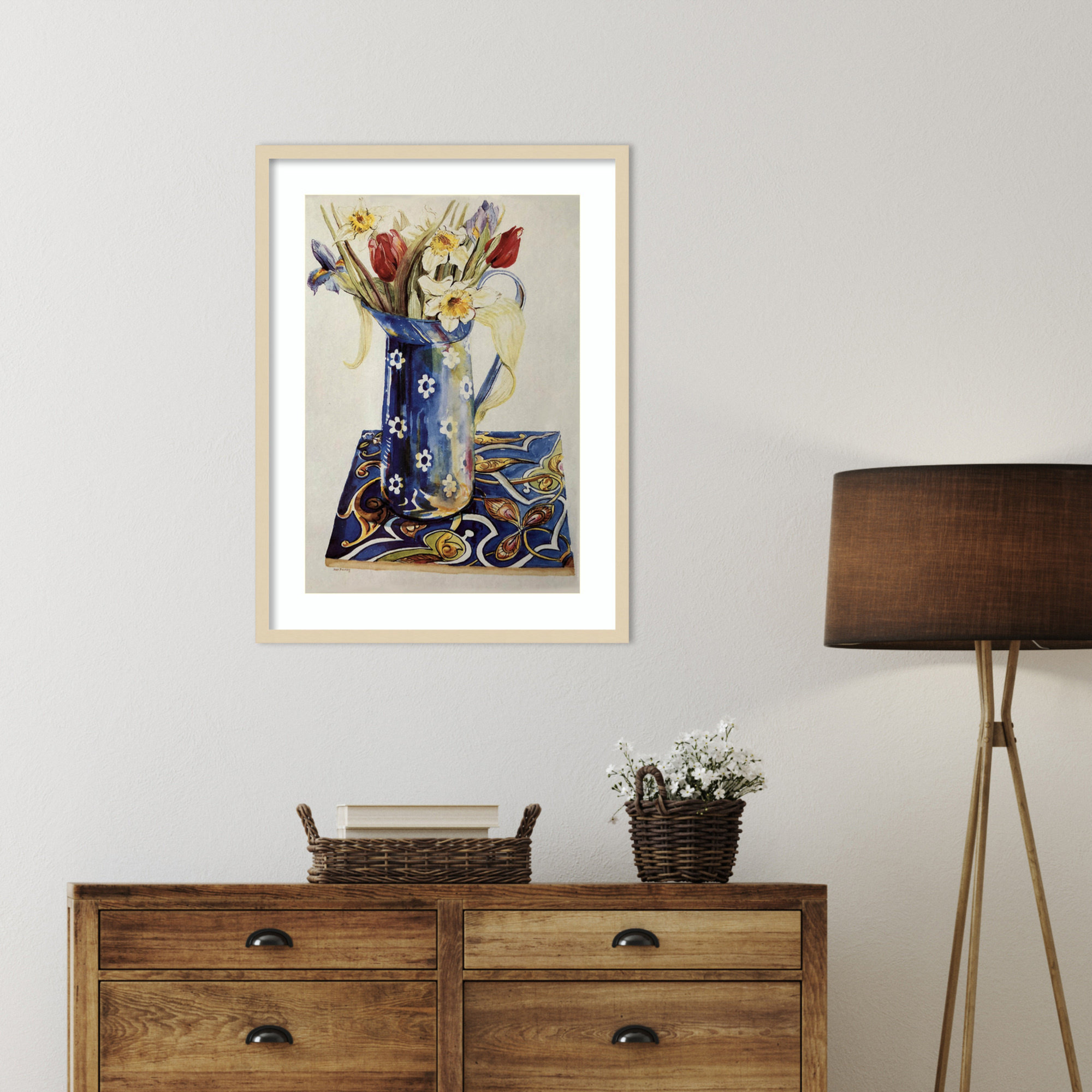 Tulips by Thewsey Joan, 33" H x 25" W, Brown