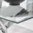 Lenworth Luxury Rectangular Dining Table in Glass and Chrome Metal - Modern Statement Design