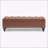 Stylish Storage Ottoman Bench with Brown PU Surface and Rubber Wood Legs, 300 lbs Capacity for Home Decor-736854951