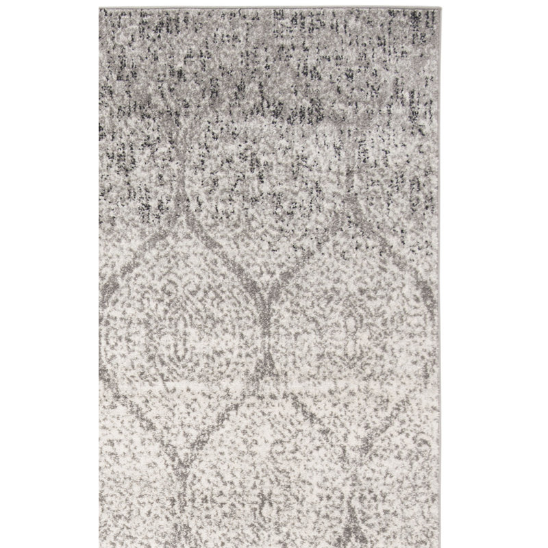 Kara Performance Geometric Rug, Square 4'