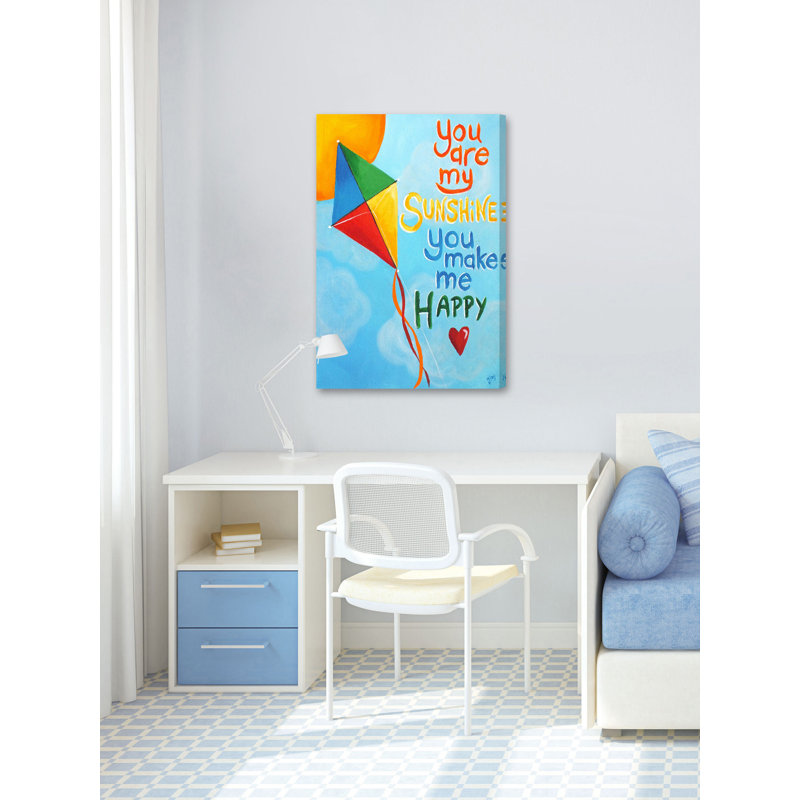 «Sunshine Kite», reproduction sur toile tendue, H 30 po x l 20 po x P 1,5 po