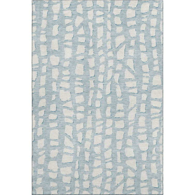 Premium Machine Washable Prisco Sky Rug